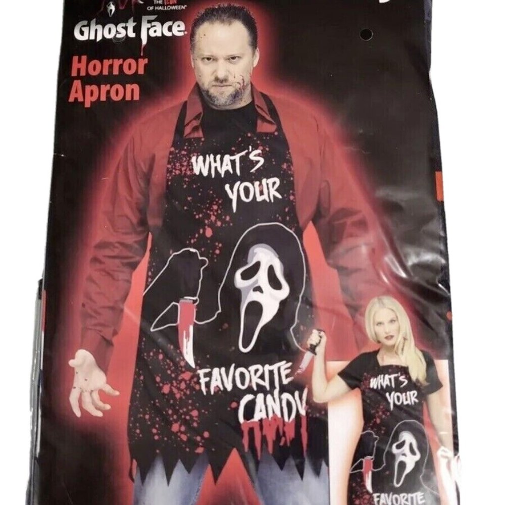 Ghost Face Scream Halloween Horror Apron Adult Unisex Halloween Costume Licensed